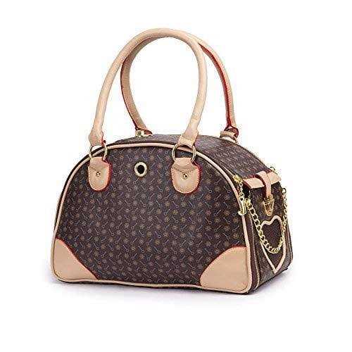 petpetssmart Fashion Dog Carrier Pu Leather Dog Handbag Dog Purse Cat Tote Bag Pet Cat Dog Hiking Bag