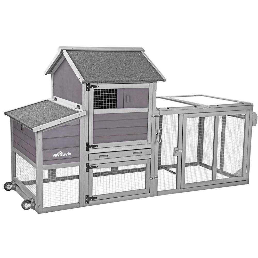 aivituvin Chicken Tractor Chicken House for 2-4 Hens AIR27