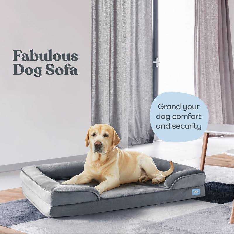 Pitpet Orthopedic Sofa Dog Bed Ultra Comfortable Dog Bed for Large Dogs