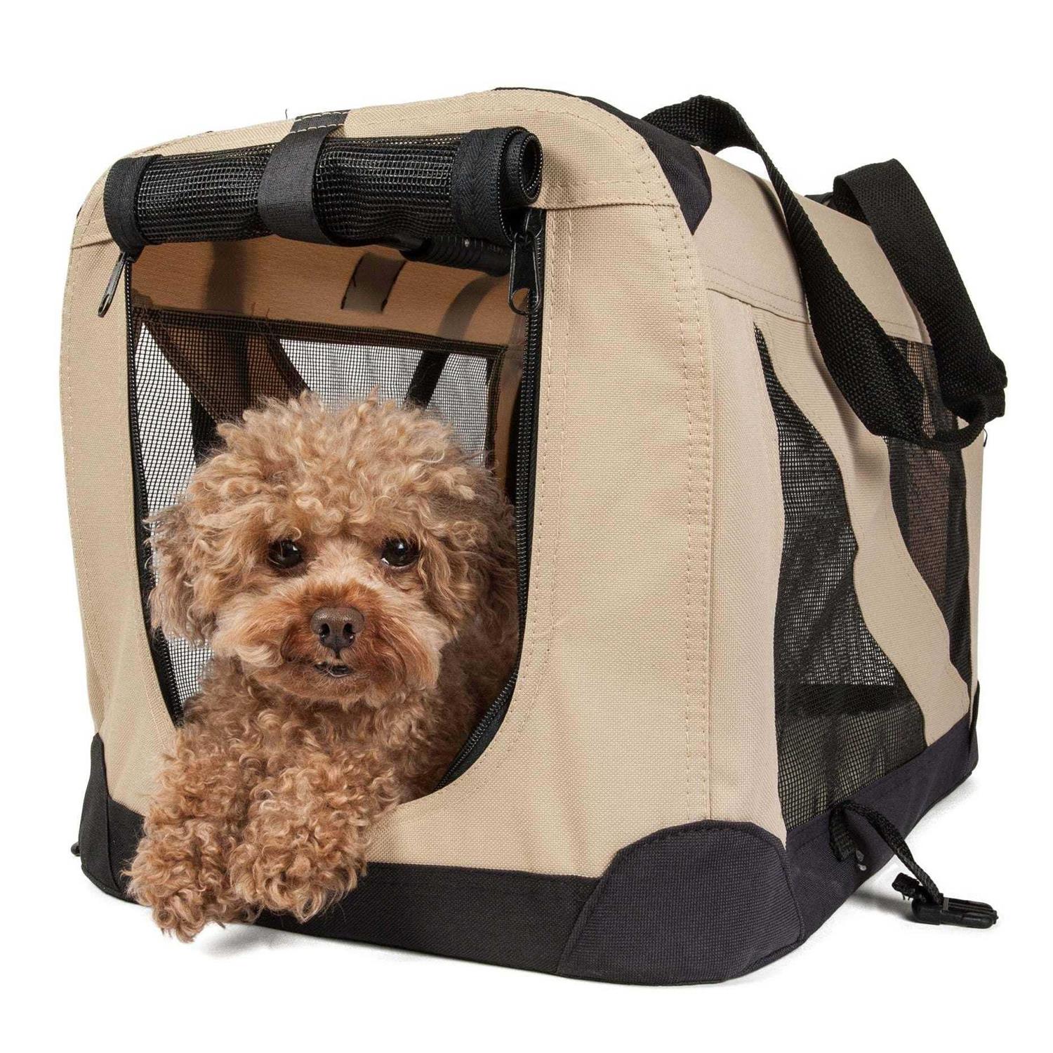 Pet Life Folding Deluxe 360 Vista View Pet Crate