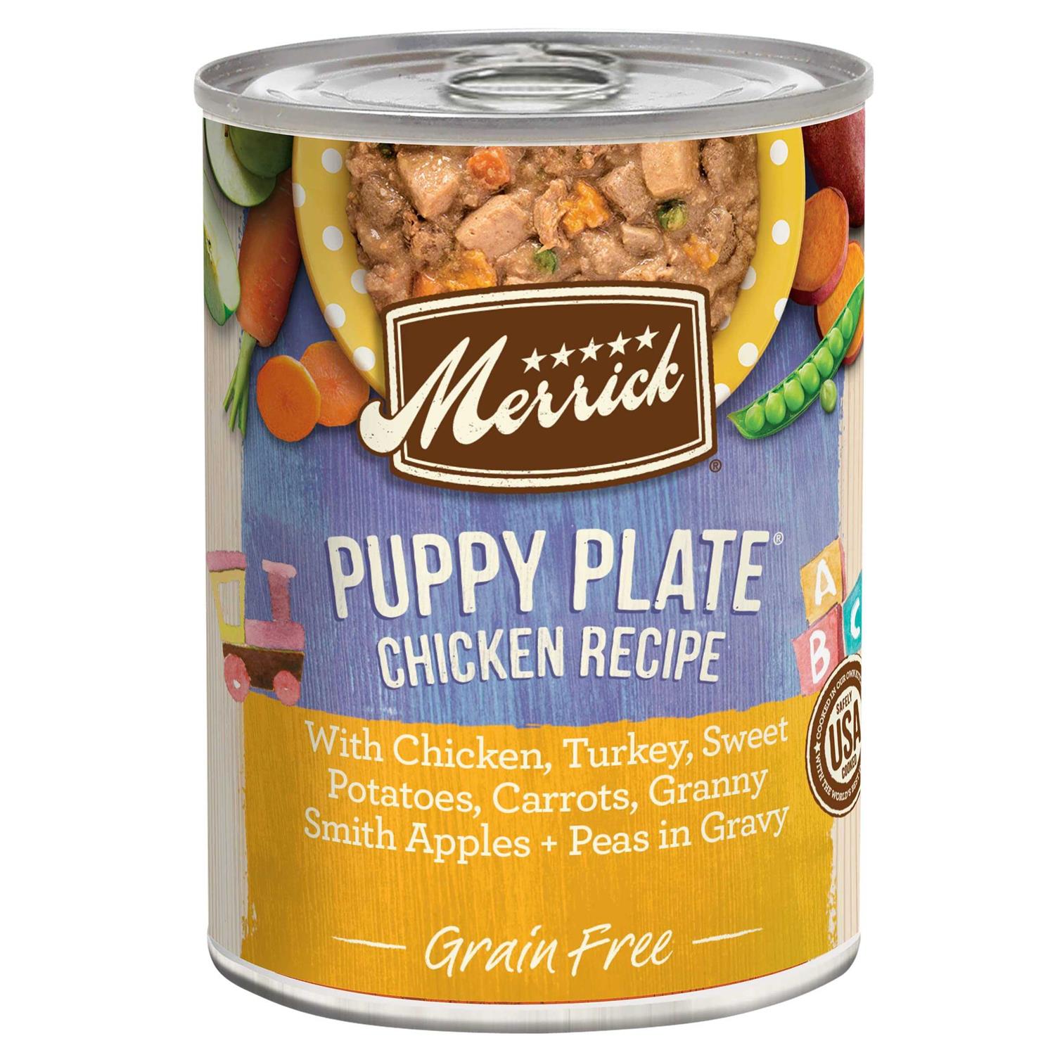 Merrick Grain Free Puppy Plate Chicken Recipe Dog Food