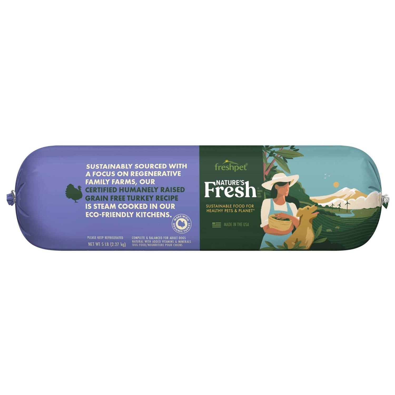 Freshpet Nature’s Fresh Adult Grain Free Turkey Recipe Dog Food