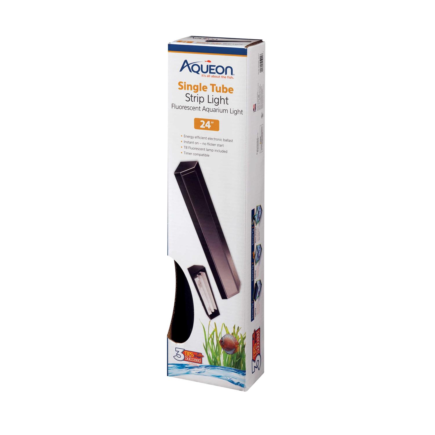 Aqueon Fluorescent Strip Light Black