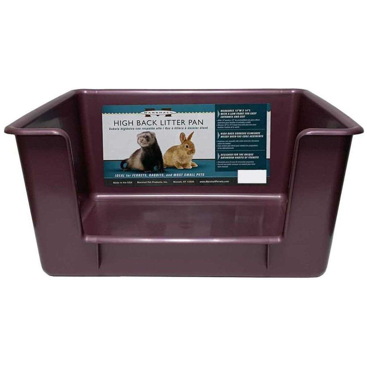 Marshall Ferret High Back Litter Pan