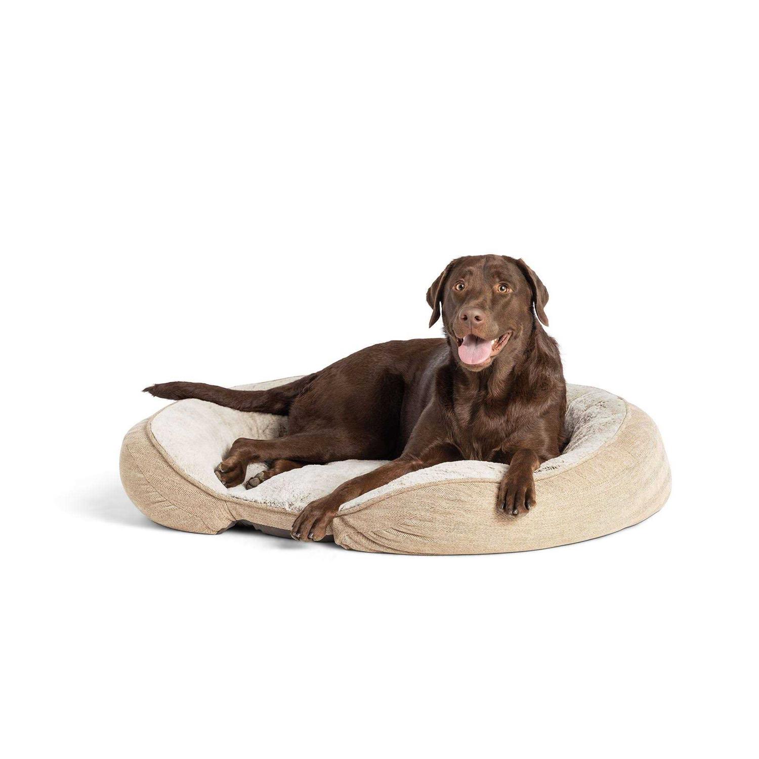 Top Paw Orthopedic Premium Support Oval Lounger Dog Bed
