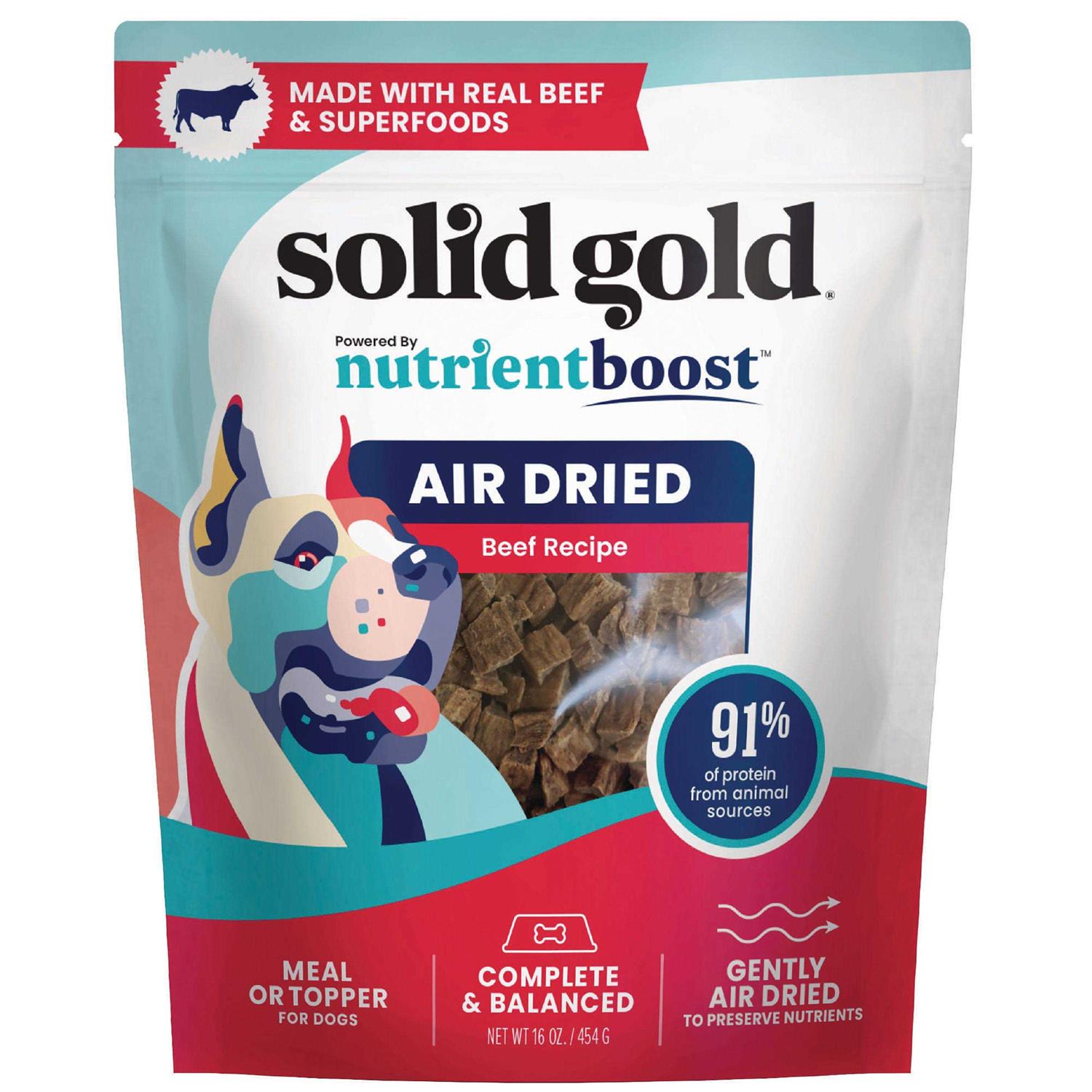 Solid Gold Air Dried Dog Food Toppers for Picky Eaters Dog Food Topper Made with Real