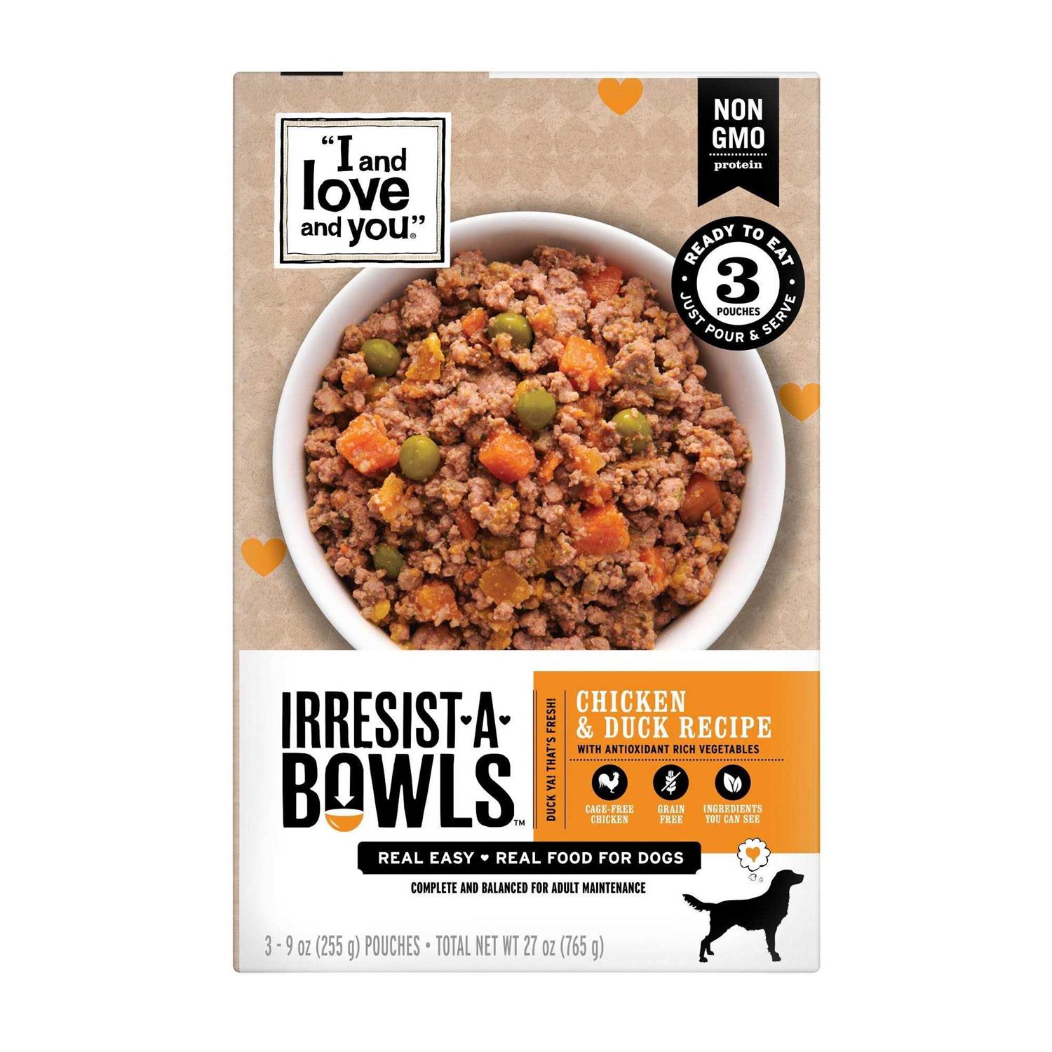 I and Love and You Irresist-A-Bowls Wet Dog Food, Chicken and Recipe