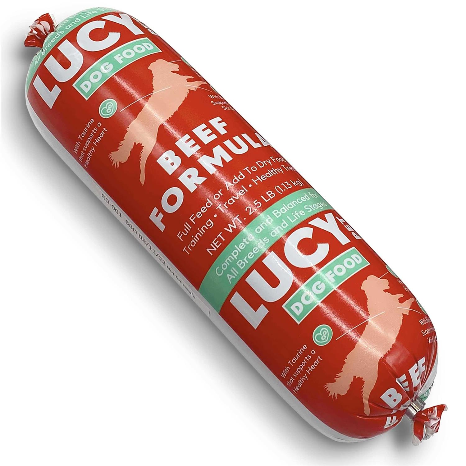 Lucy Pet Products Beef Dog Food Roll