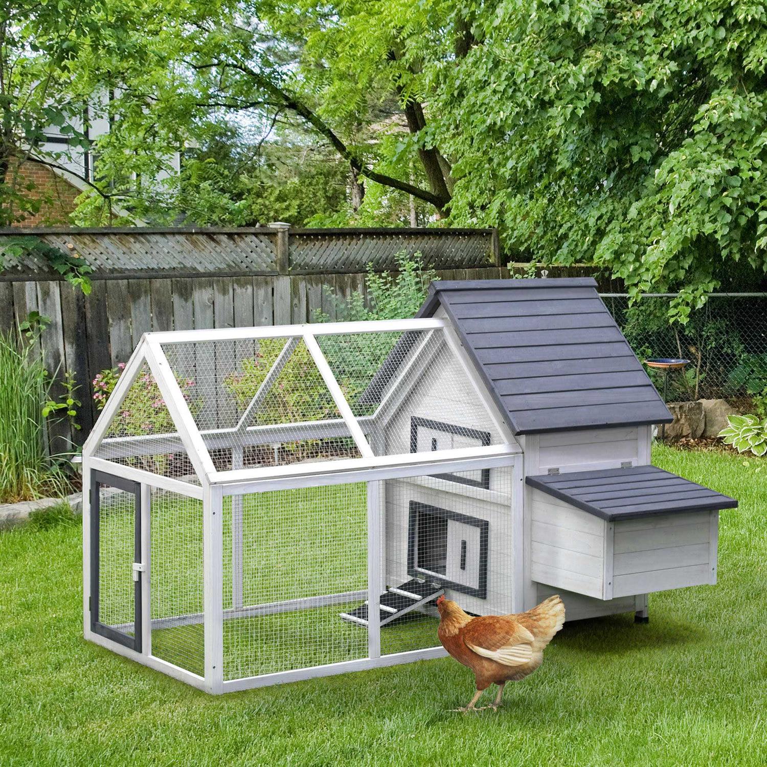 PawHut Wooden Nesting Box Chicken Coop