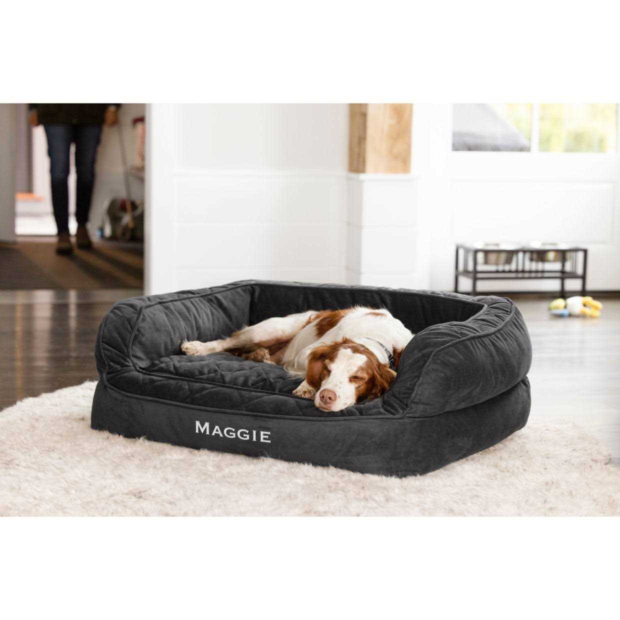 Orvis Memory Foam Couch Dog Bed Slate