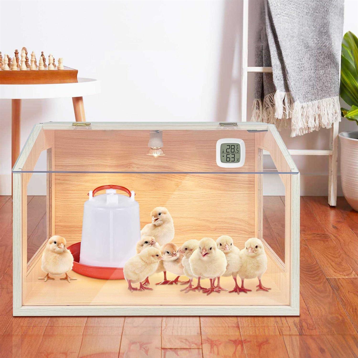 KoreTech Intelligent Brooder Box with Built-in Heating Lamps Chick Brooder Box for Small Animals
