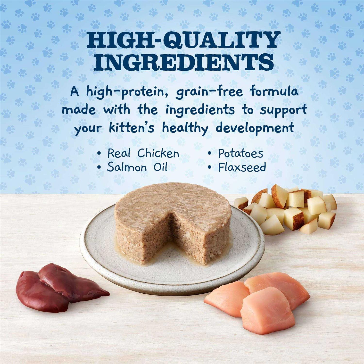 Blue Buffalo Baby Blue Wet Kitten Food Healthy Growth Formula Chicken