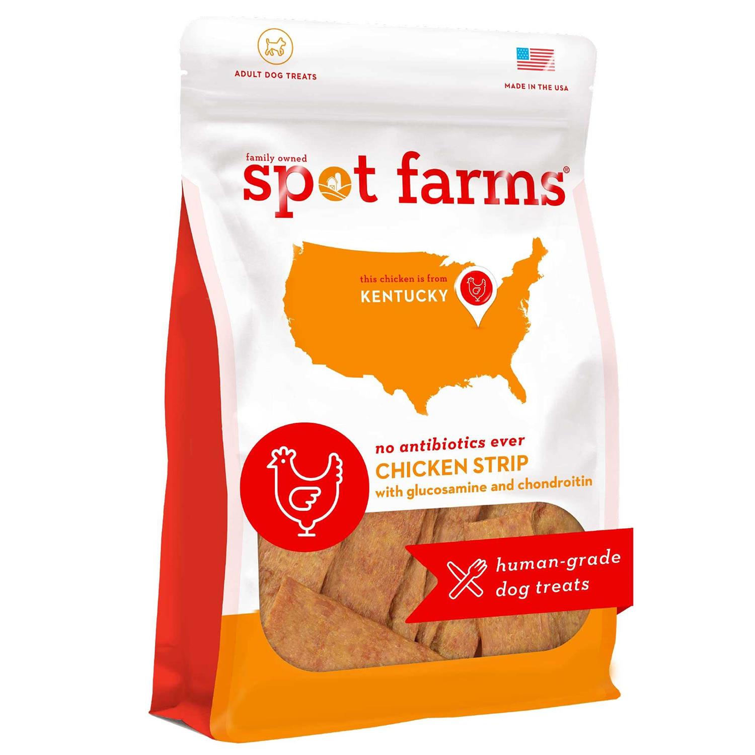 Spot Farms Chicken Strips with Glucosamine Dog Treats