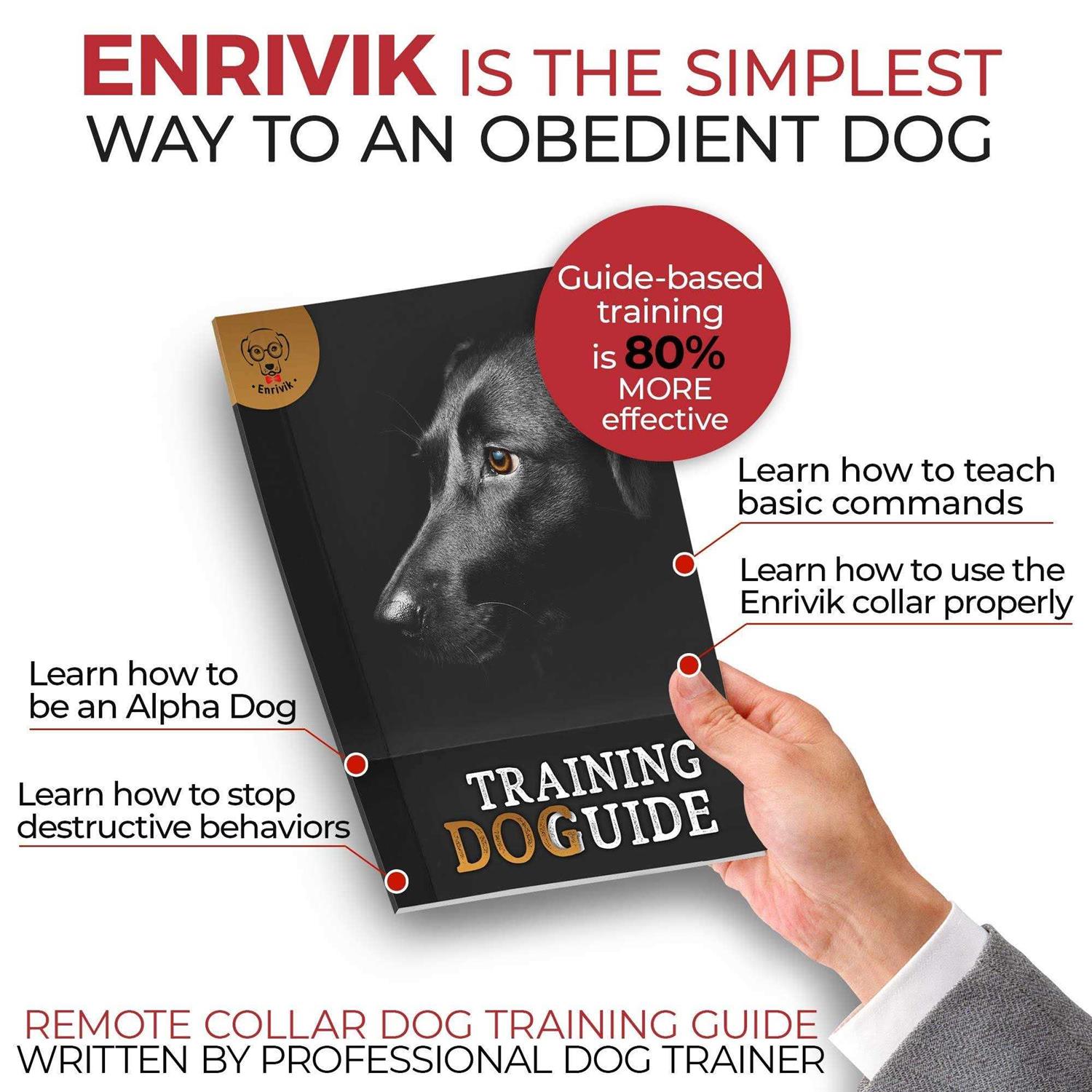 Enrivik Extra Small Size Dog Training Collar with Remote for Small Dogs 5-15lbs and Puppies with Shock