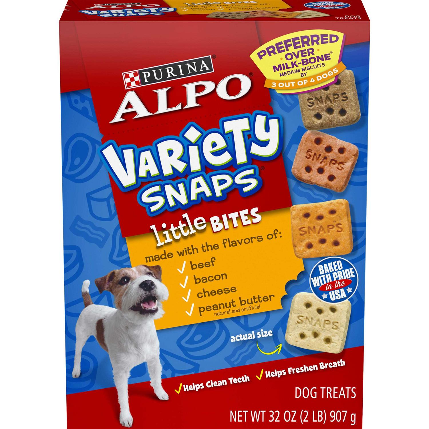 Purina Alpo Dog Treats Variety Snaps Little Bites Beef
