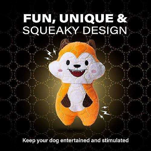 Bite Force Durable Plush Fox Dog Toy