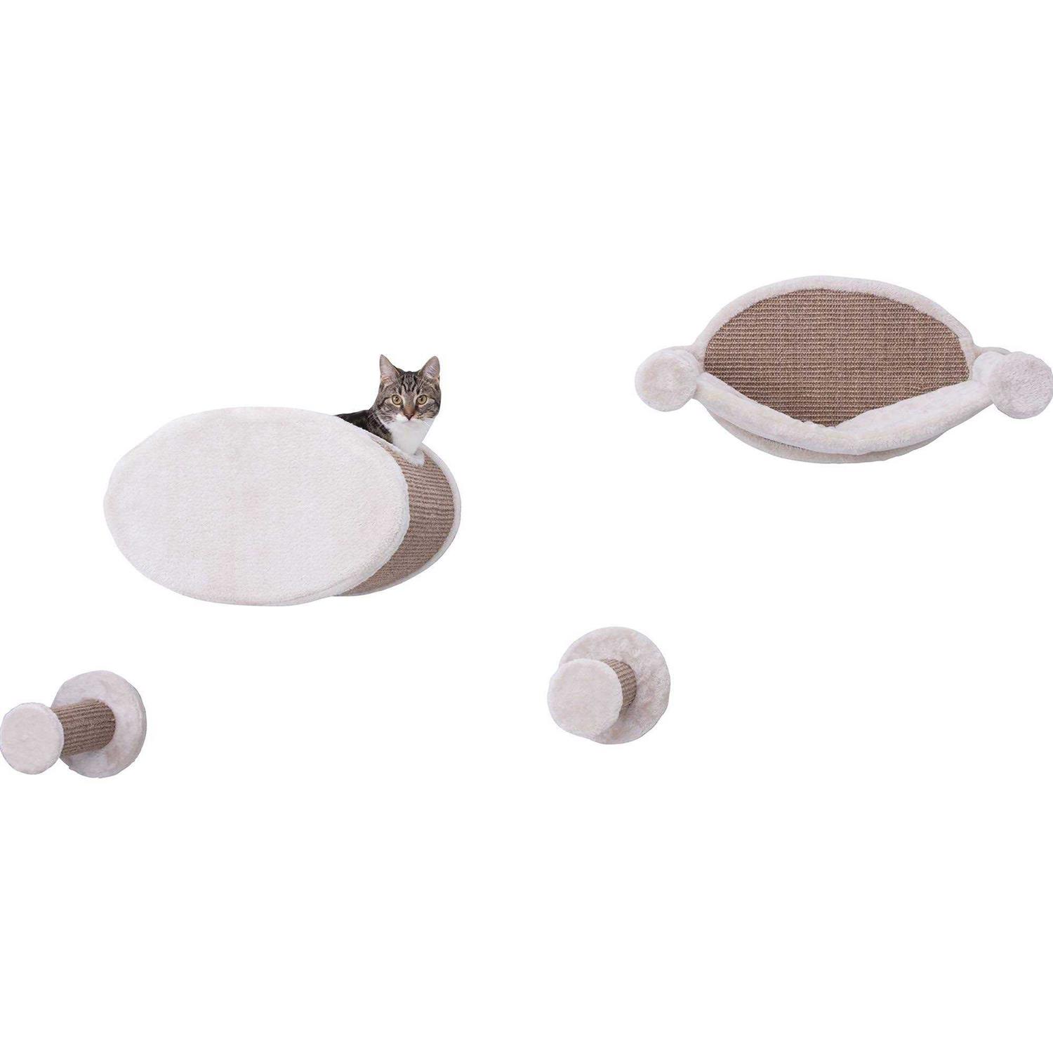 Trixie Wall Mounted Cat Lounge Set Hammock and Condo with Two Steps