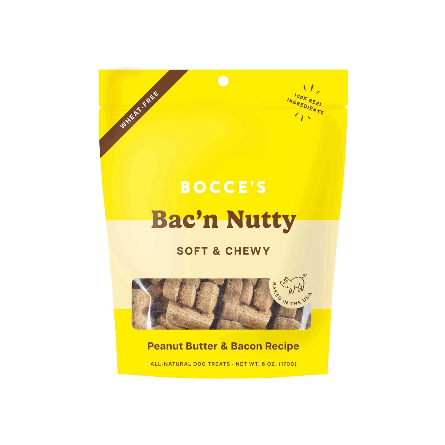 Bocce’s Bakery Bac’N Nutty Soft & Chewy Dog Treats