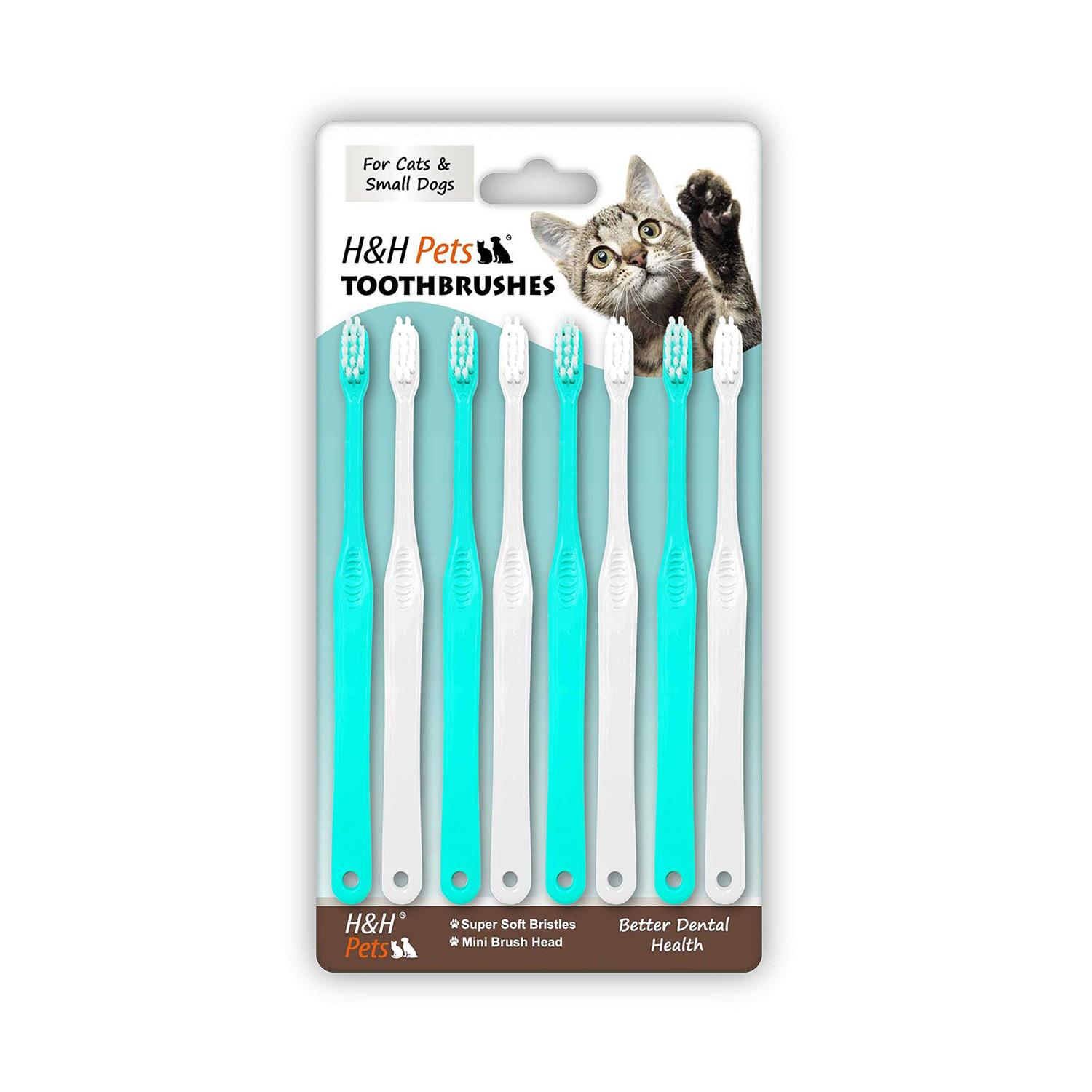 H&H Pets Dog Toothbrushes from Large to Small Best Professional Dog Cat Toothbrush Series with Many Design & Size
