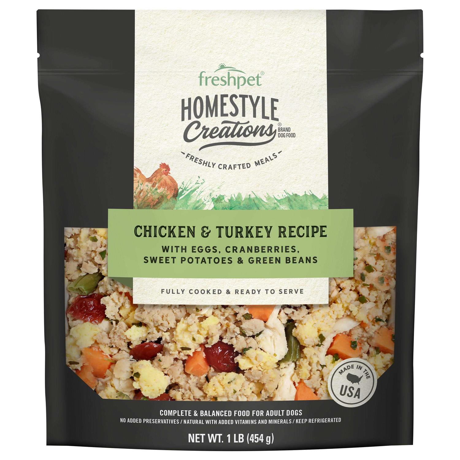 Freshpet Homestyle Creations Chicken & Turkey Fresh Dog Food
