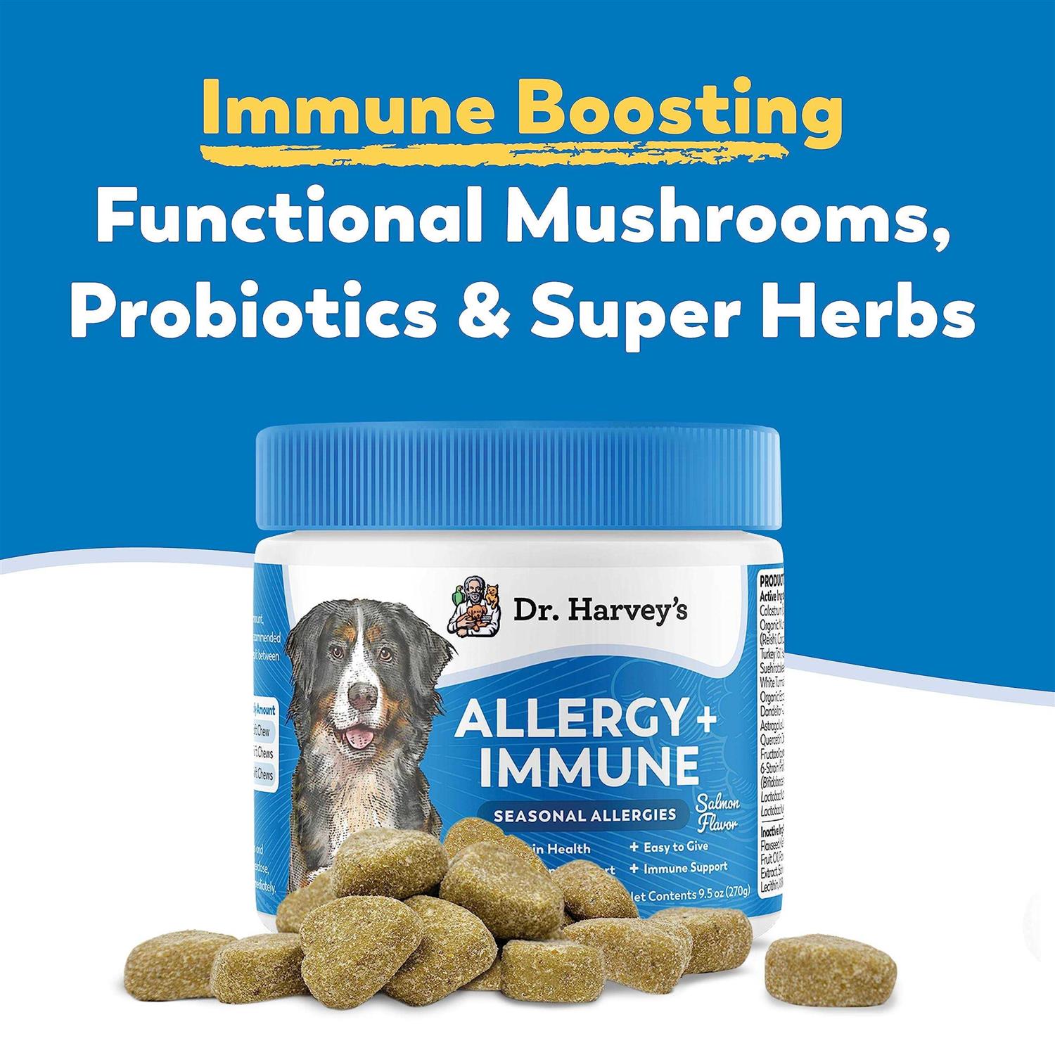 Dr. Harvey’s Allergy + Immune Support Soft Chews for Dogs