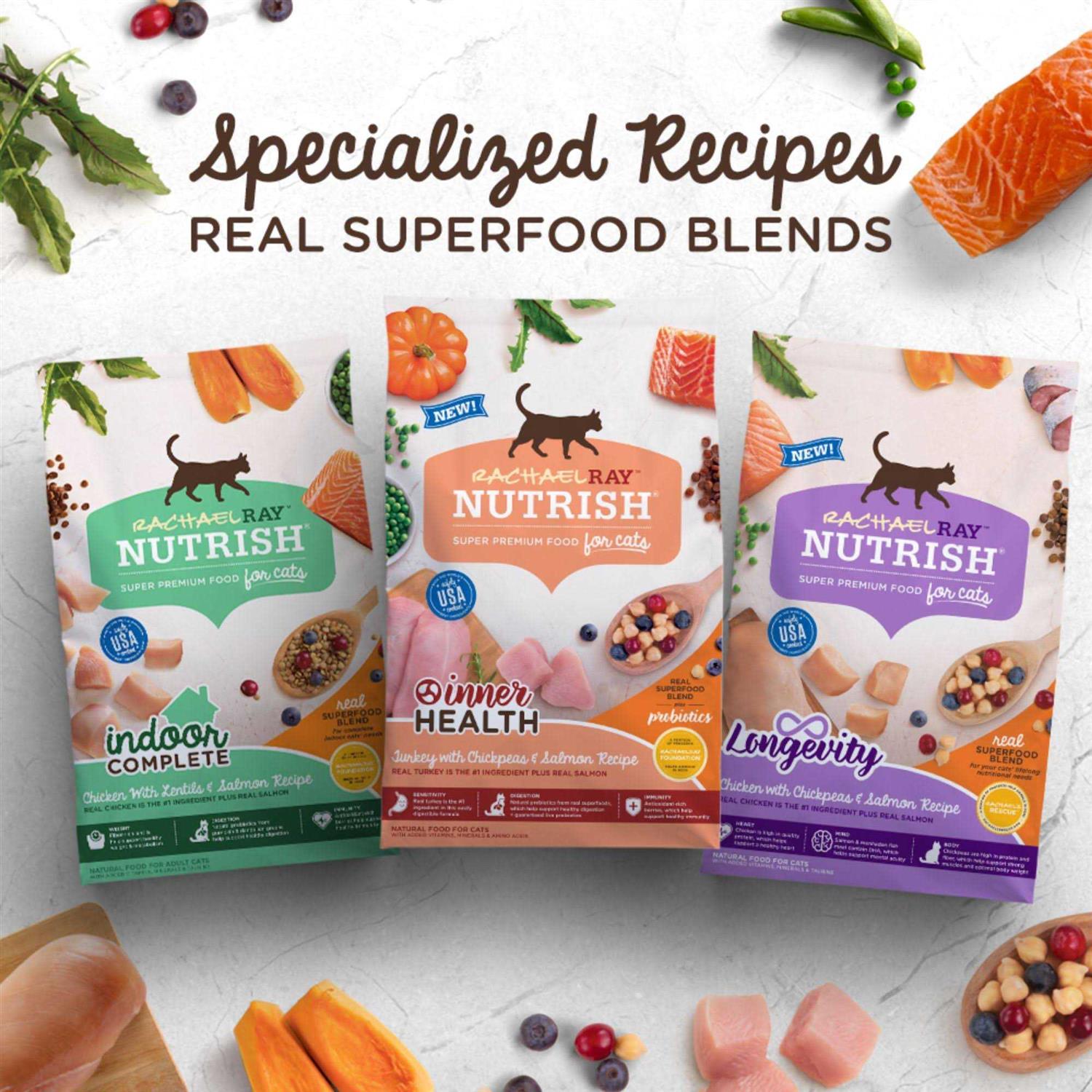 Rachael Ray Nutrish Inner Health Dry Cat Food Turkey