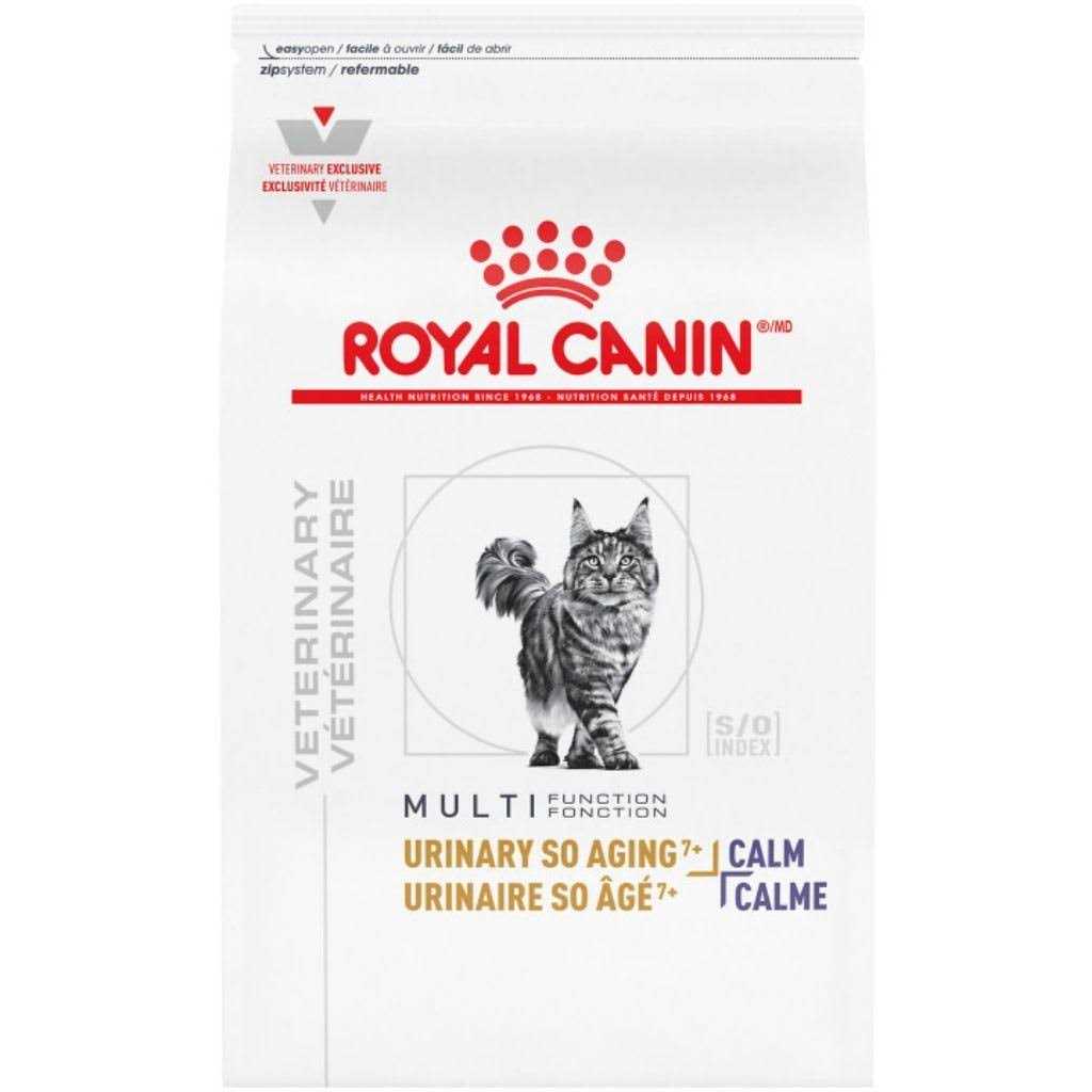 Royal Canin Veterinary Diet Feline Urinary SO Aging 7+ + Calm Dry Cat Food 6.6 lb