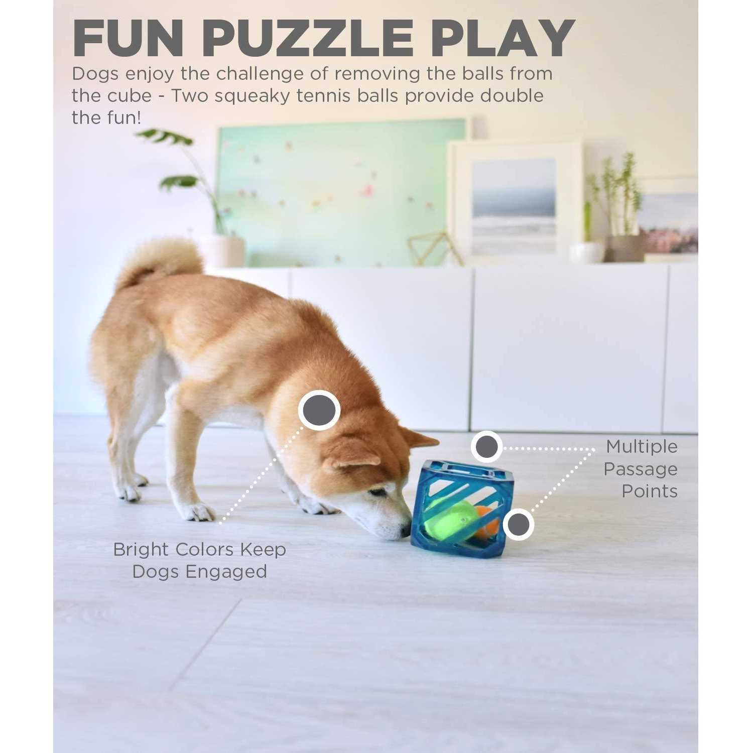 Outward Hound Puzzle Cube Interactive Dog Toy