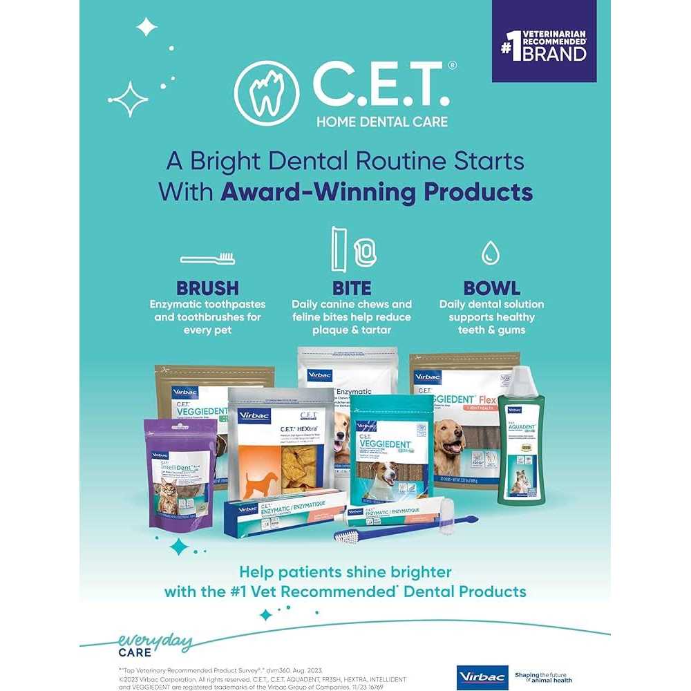 C.E.T. Enzymatic Oral Hygiene Chews for Dogs