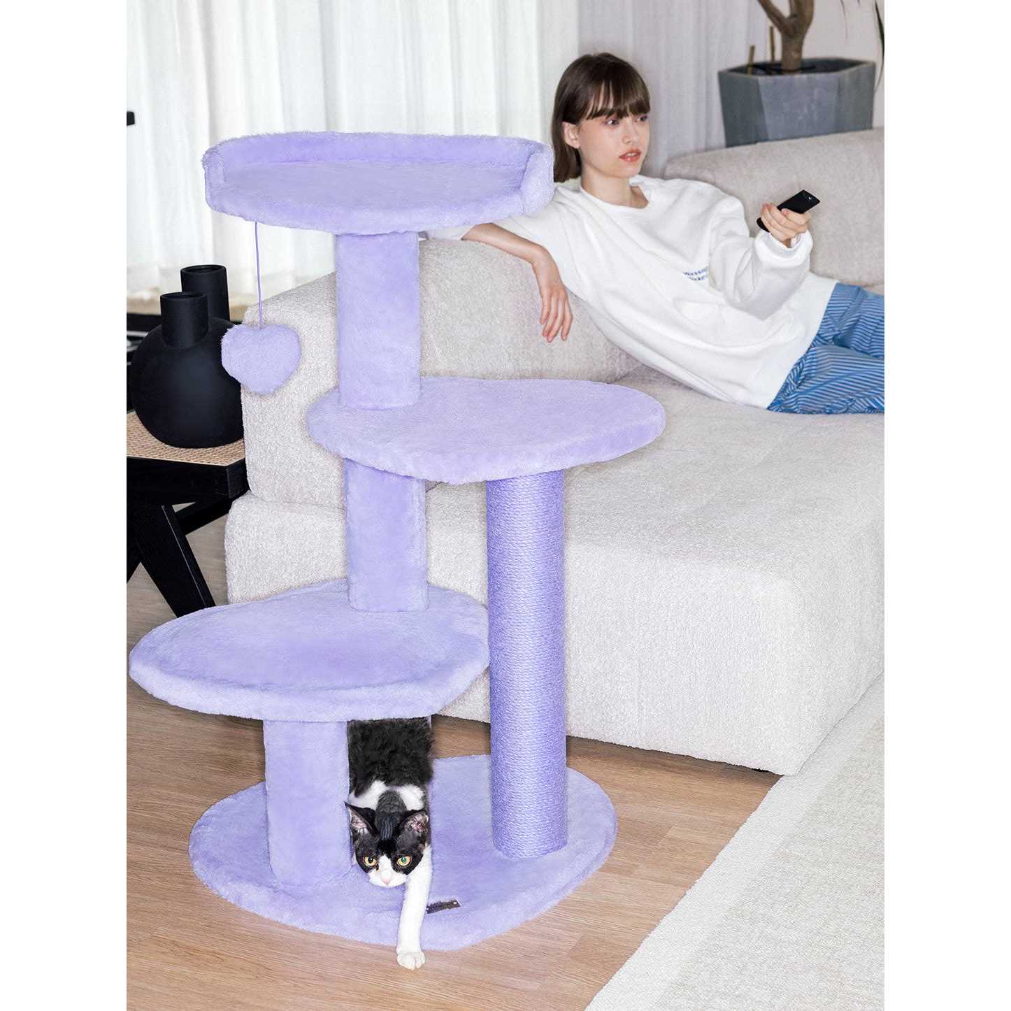 Heartpurrple Cat Climber Tree by Vetreska
