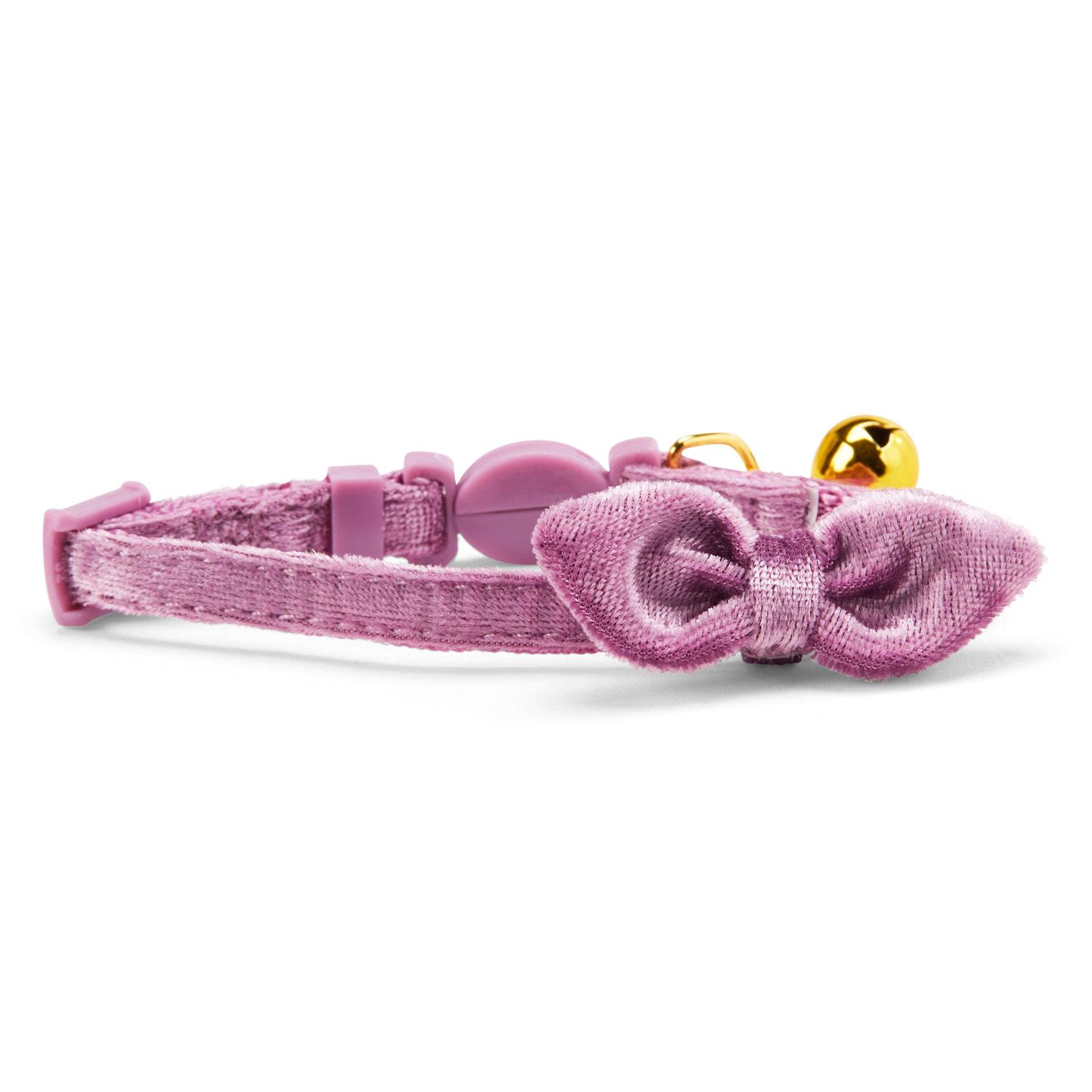 YOULY The Heir Velvet Adjustable Purple Kitten Collar