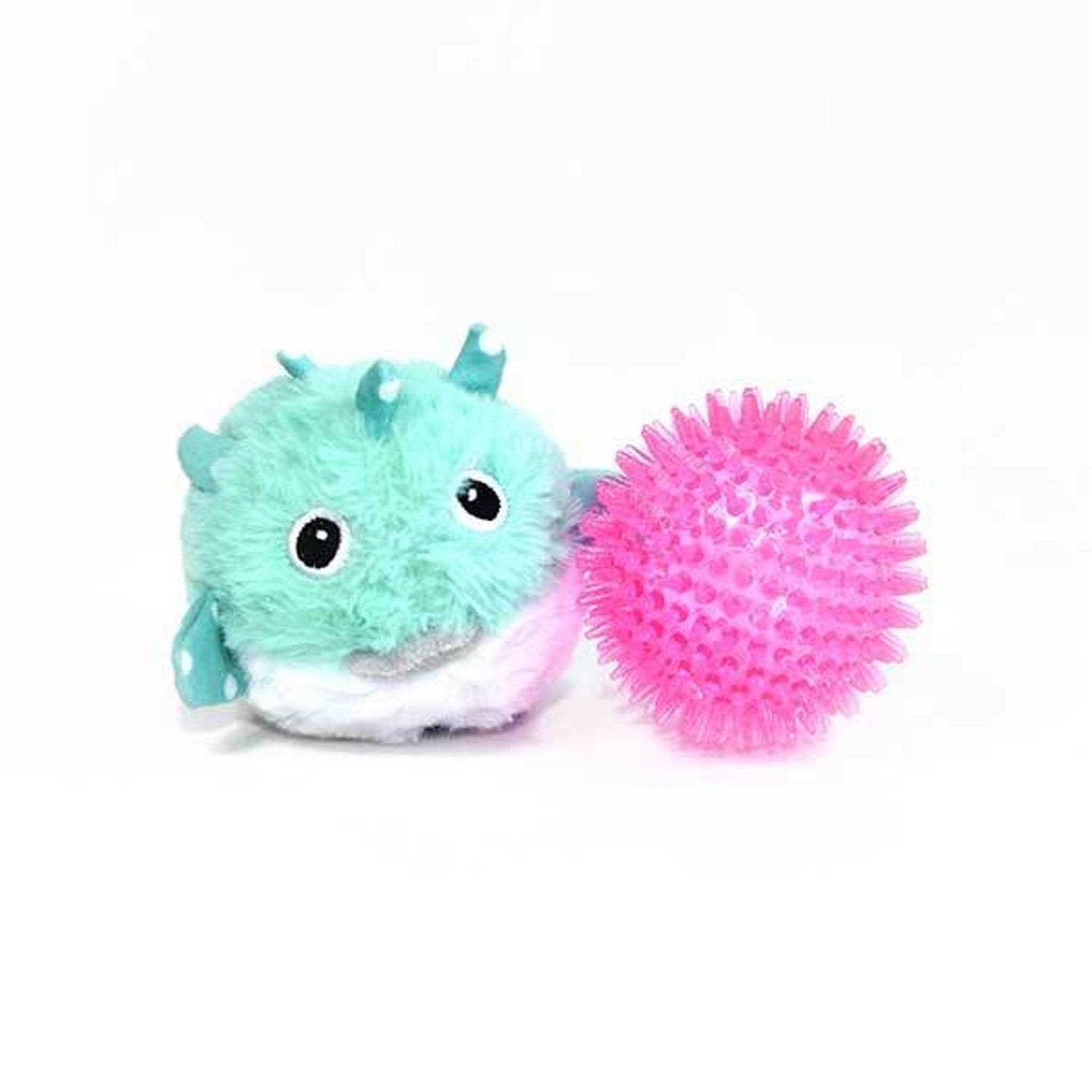 Patchwork Pet Pricklets Puffer Fish Dog Toy / 4 inch