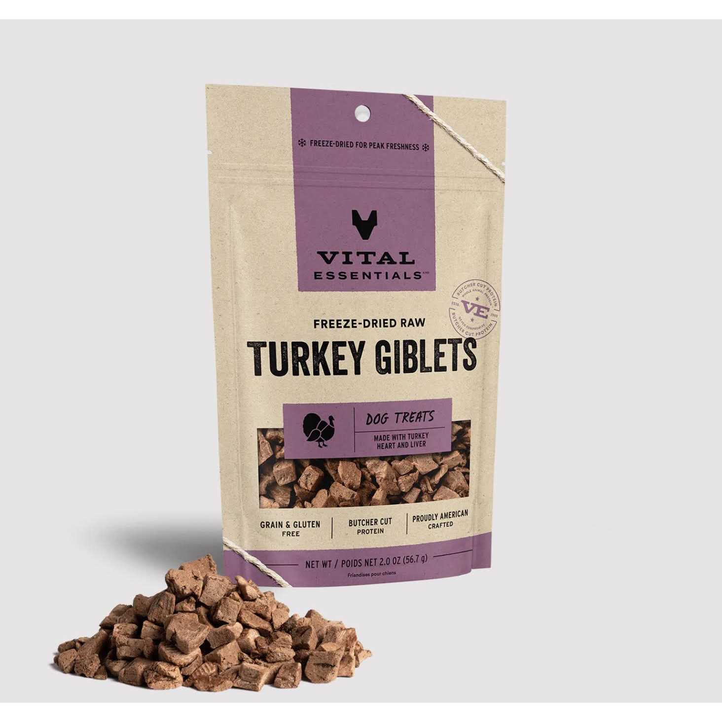Vital Essentials Freeze-Dried Salmon Bites Dog Treats