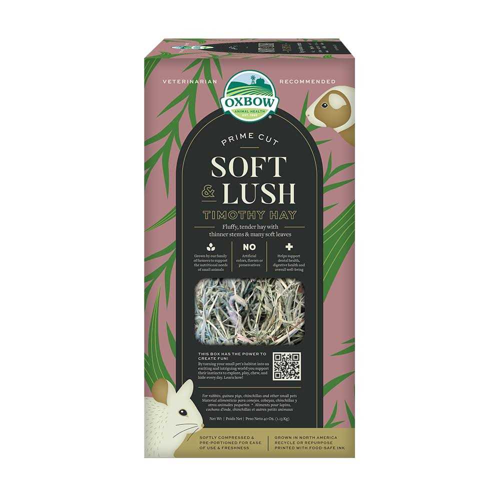Oxbow Prime Cut Soft & Lush Timothy Hay Small Pet Food