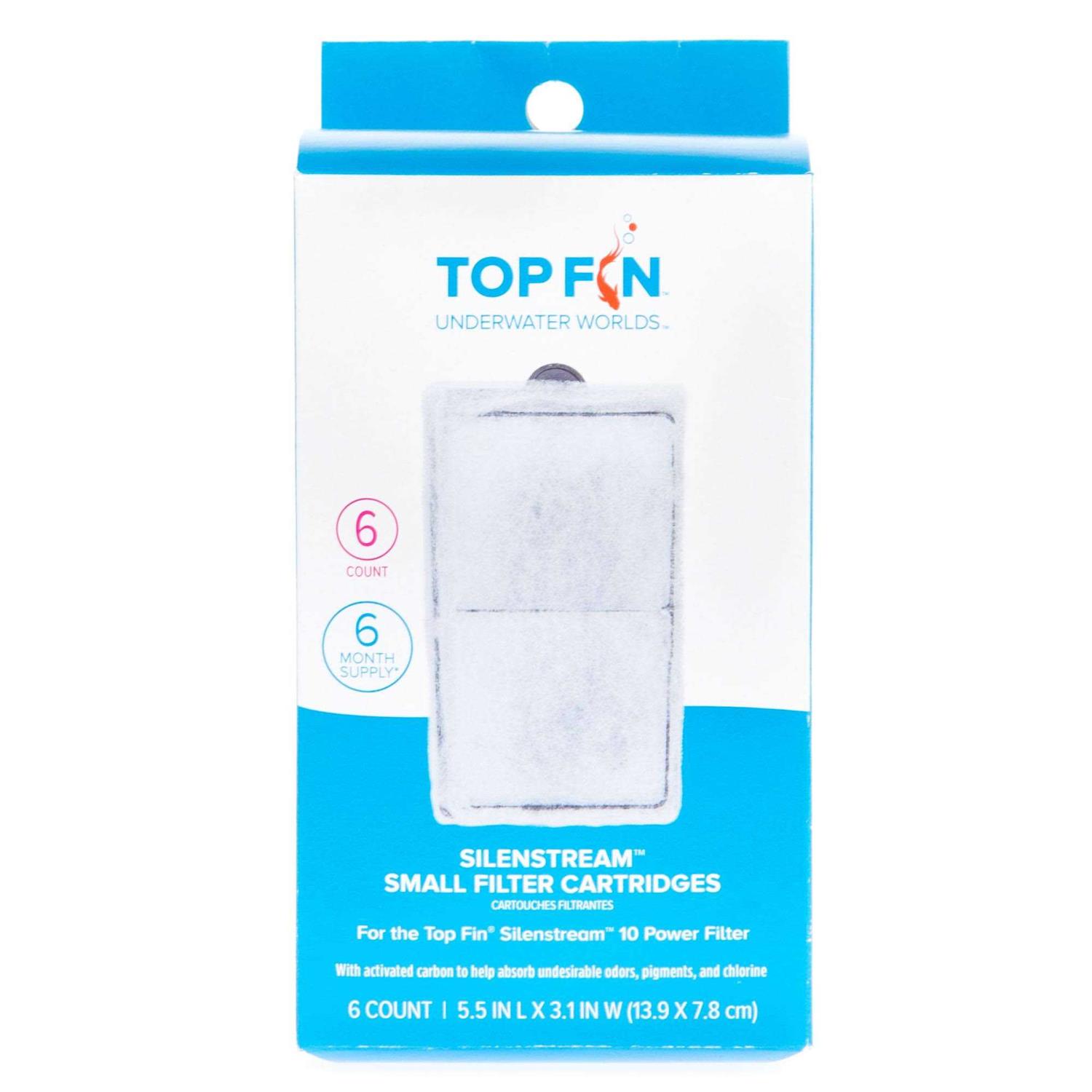 Top Fin Silenstream PF-S Small Filter Cartridges Refill for PF10 Power Filters