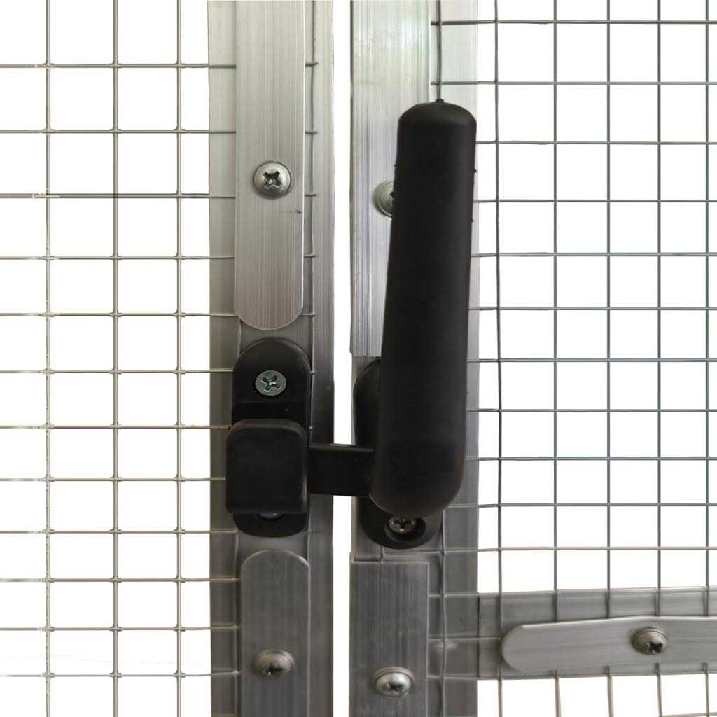 Aviary Silver 179x100x185 cm Aluminium vidaXL