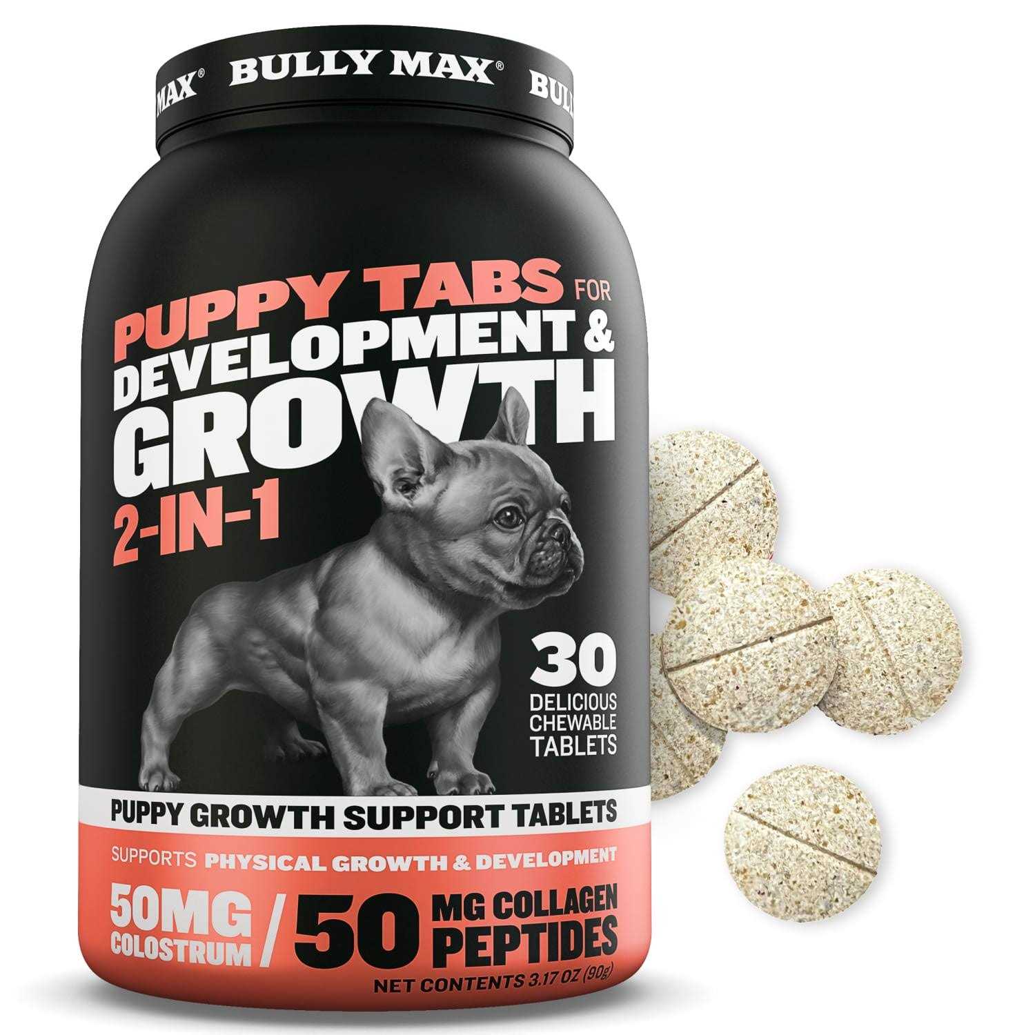 Puppy Tabs for Development & Growth bottles