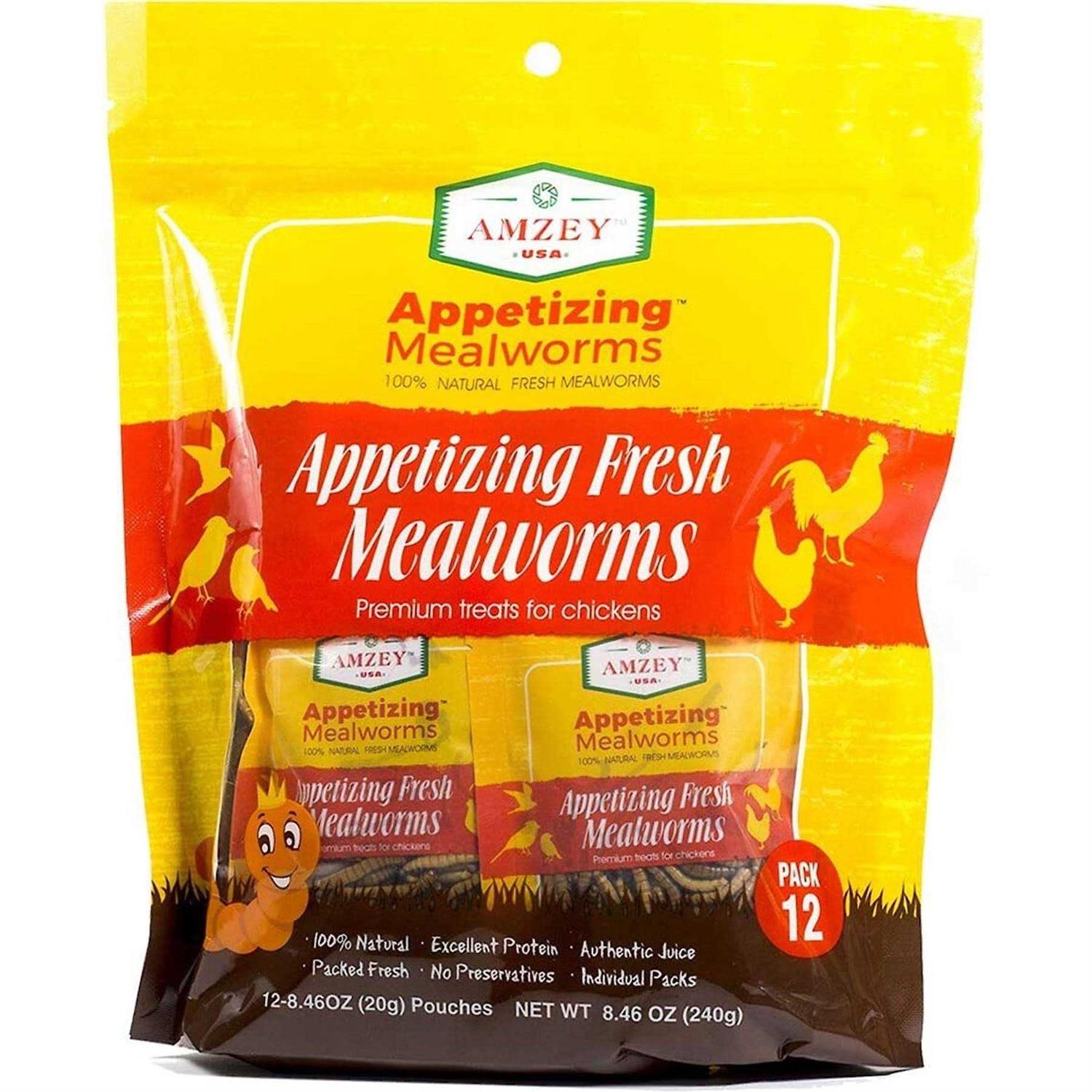 Amzey Appetizing Fresh Mealworms Treats
