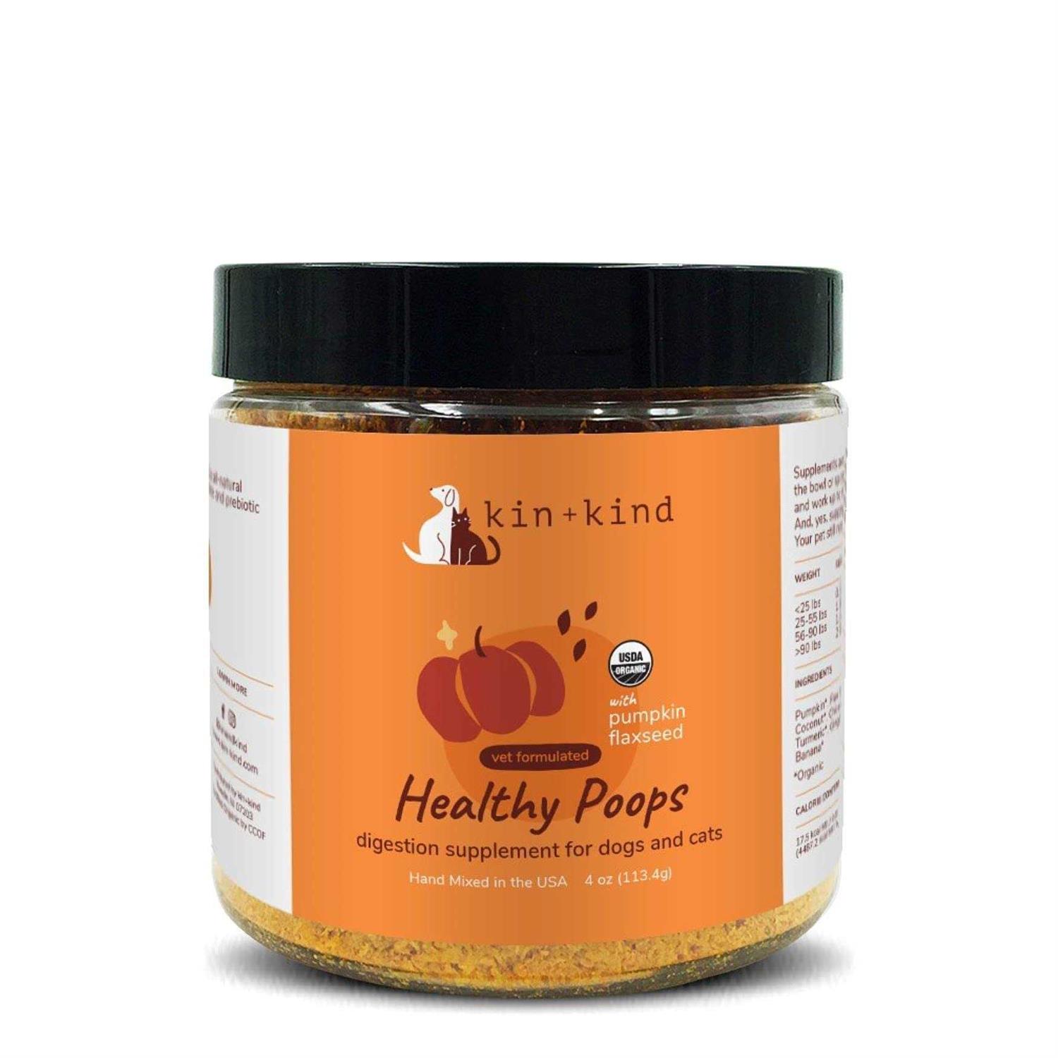 kin+kind Organic Healthy Poops Dog & Cat Supplement