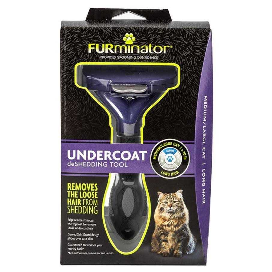 Furminator Large Long Hair Deshedding Tool for Cats