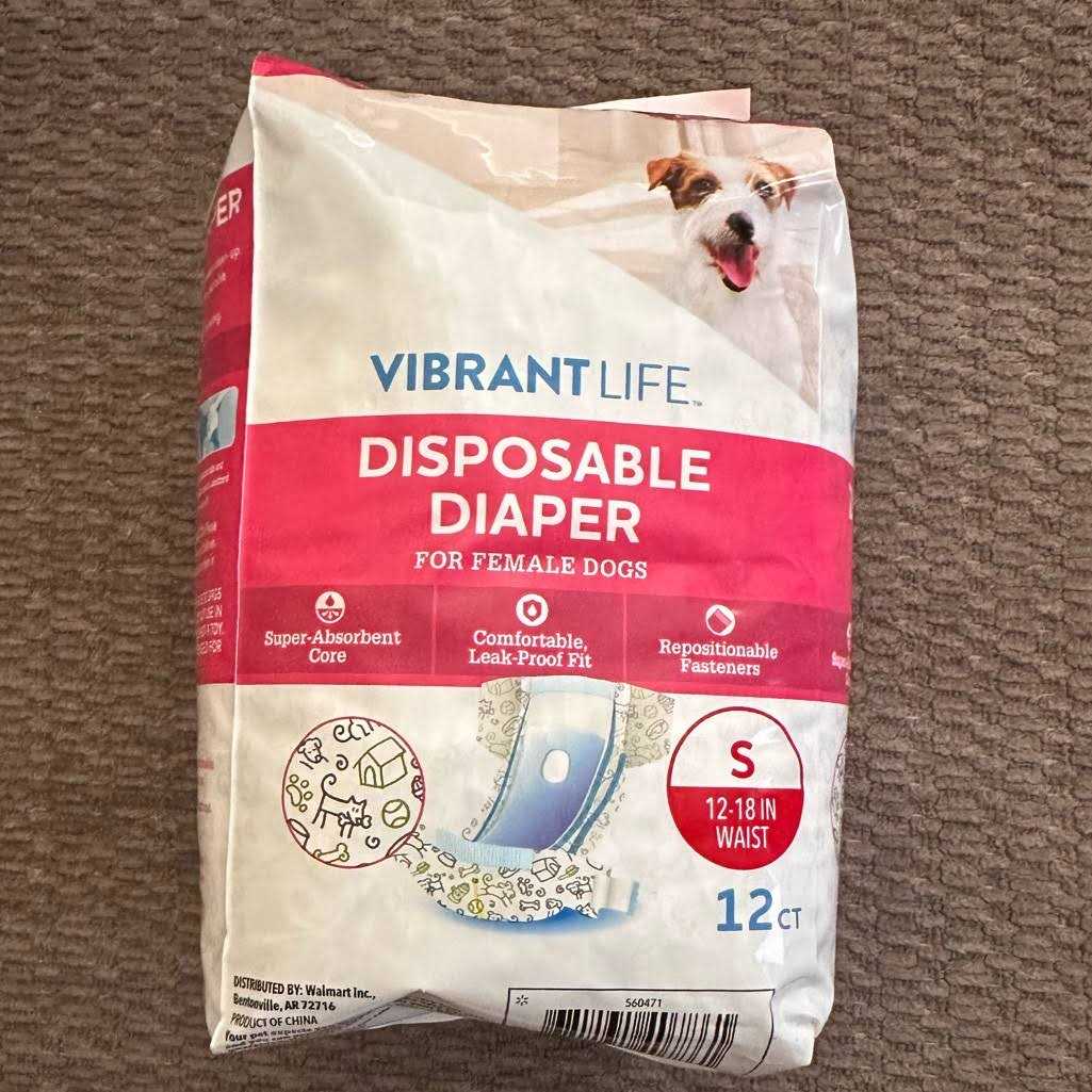 Vibrant Life Disposable Diapers for Female Dogs