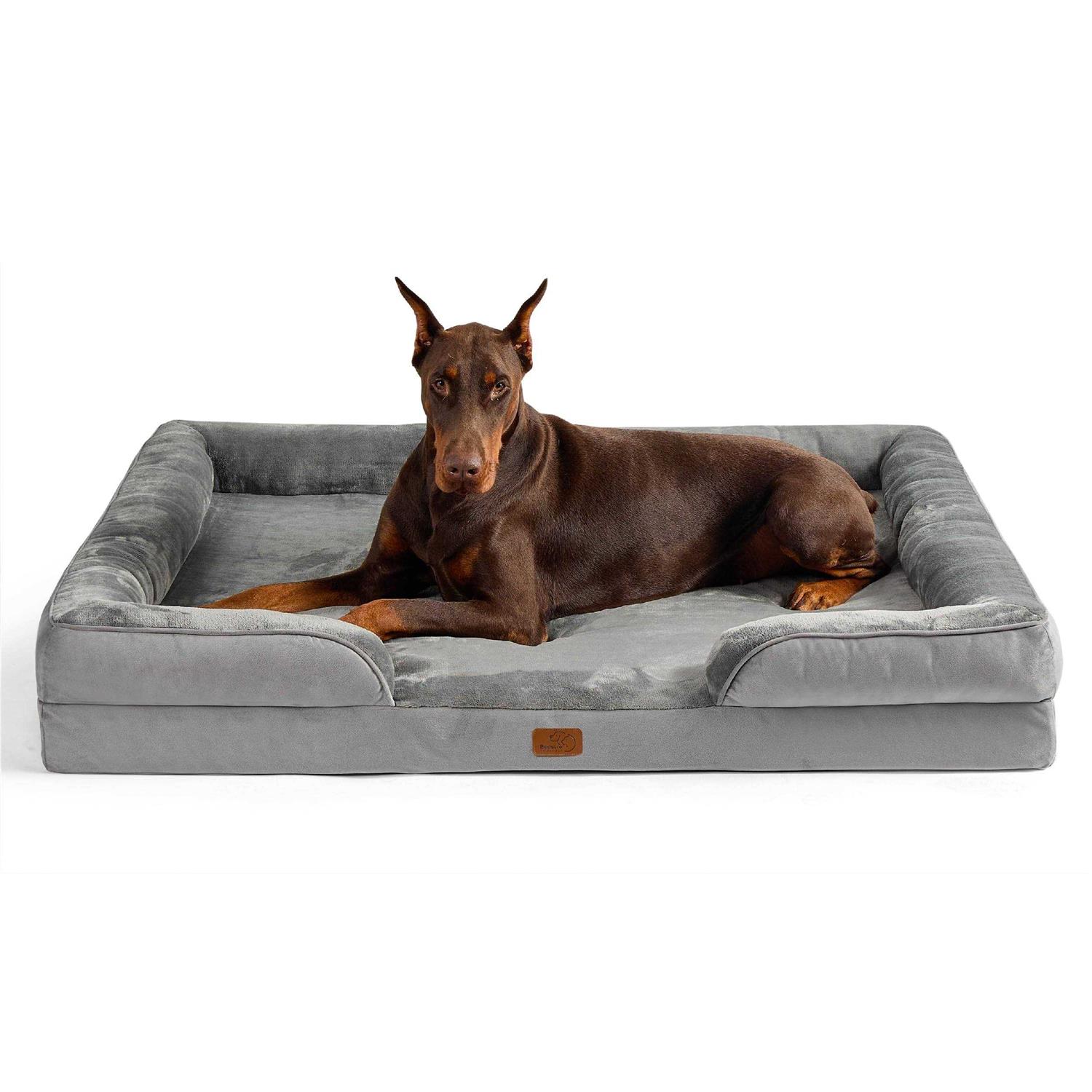 Bedsure Orthopedic Dog Bed Dogs Dog Bed Sofa Washable