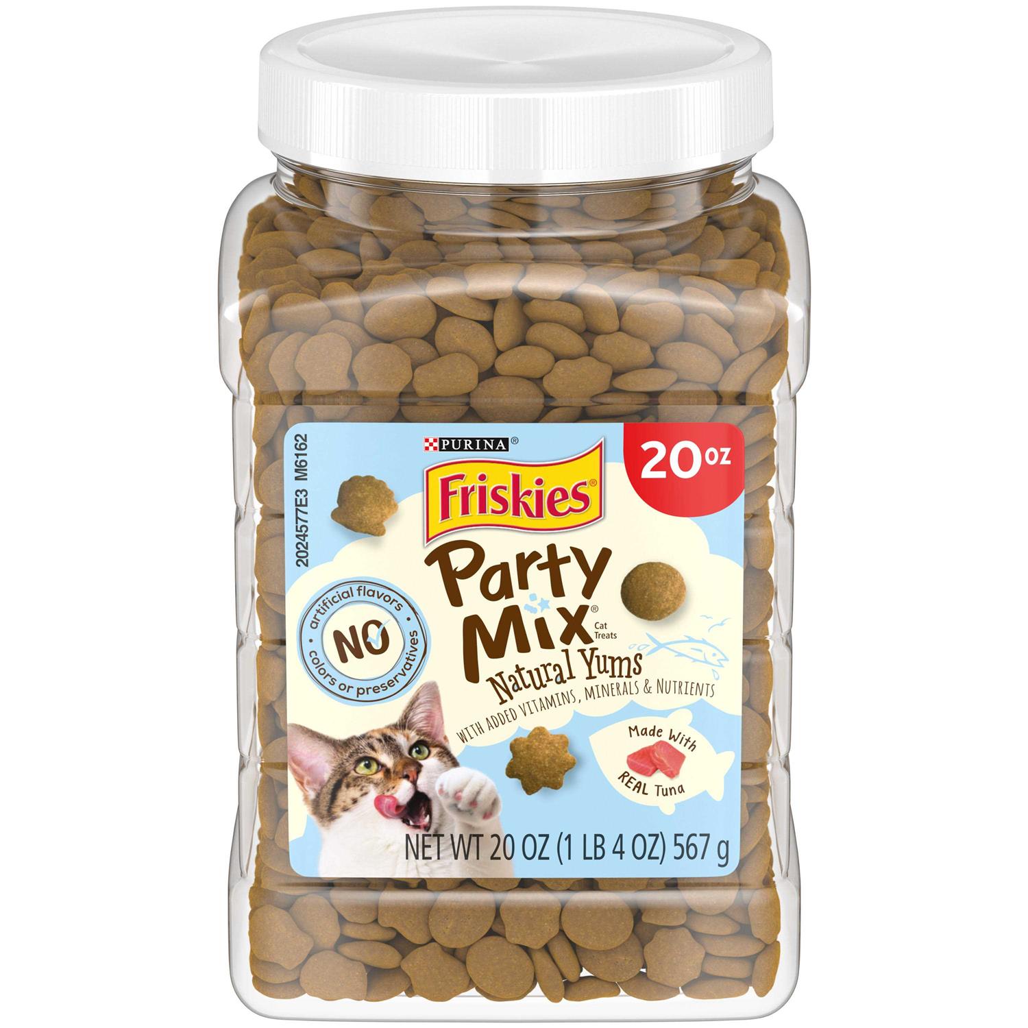 Friskies Party Mix Natural Yums With Real Tuna Cat Treats