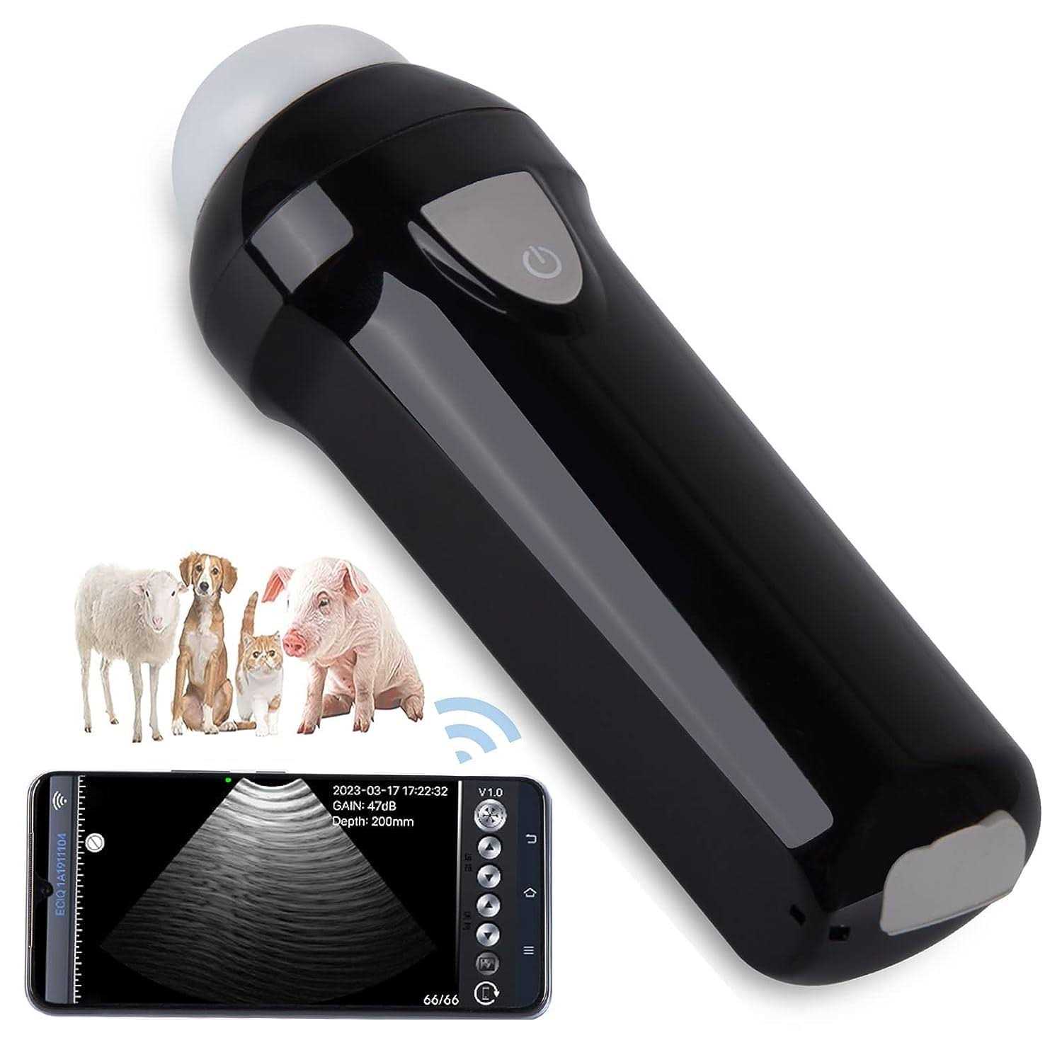 GOYOJO Wireless Veterinary Ultrasound Scanner for Cow Portable Ultrasound Scanner Veterinary Pregnancy