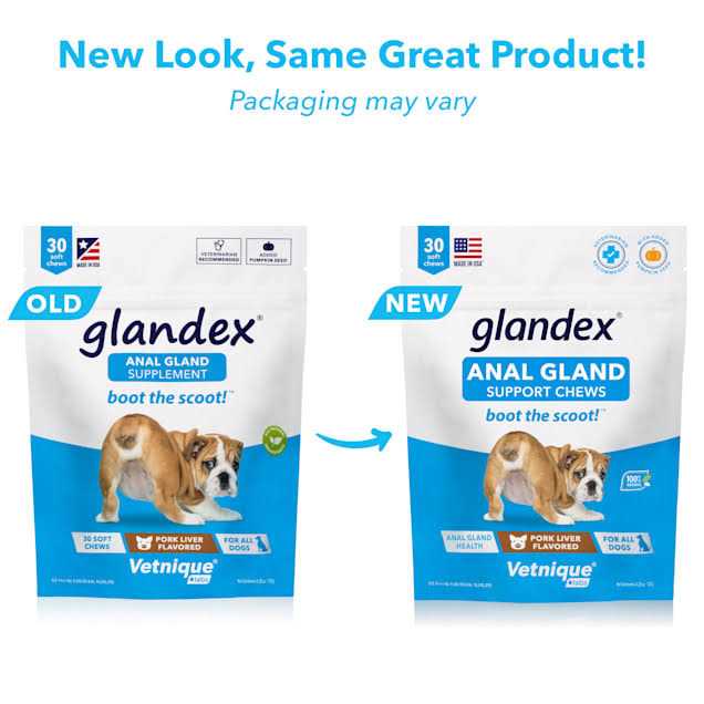 Glandex Anal Gland Soft Chews Supplement for Dogs