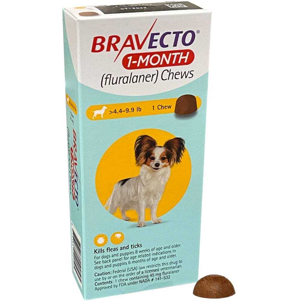 Bravecto Chews for Dogs 4.4-9.9 lbs