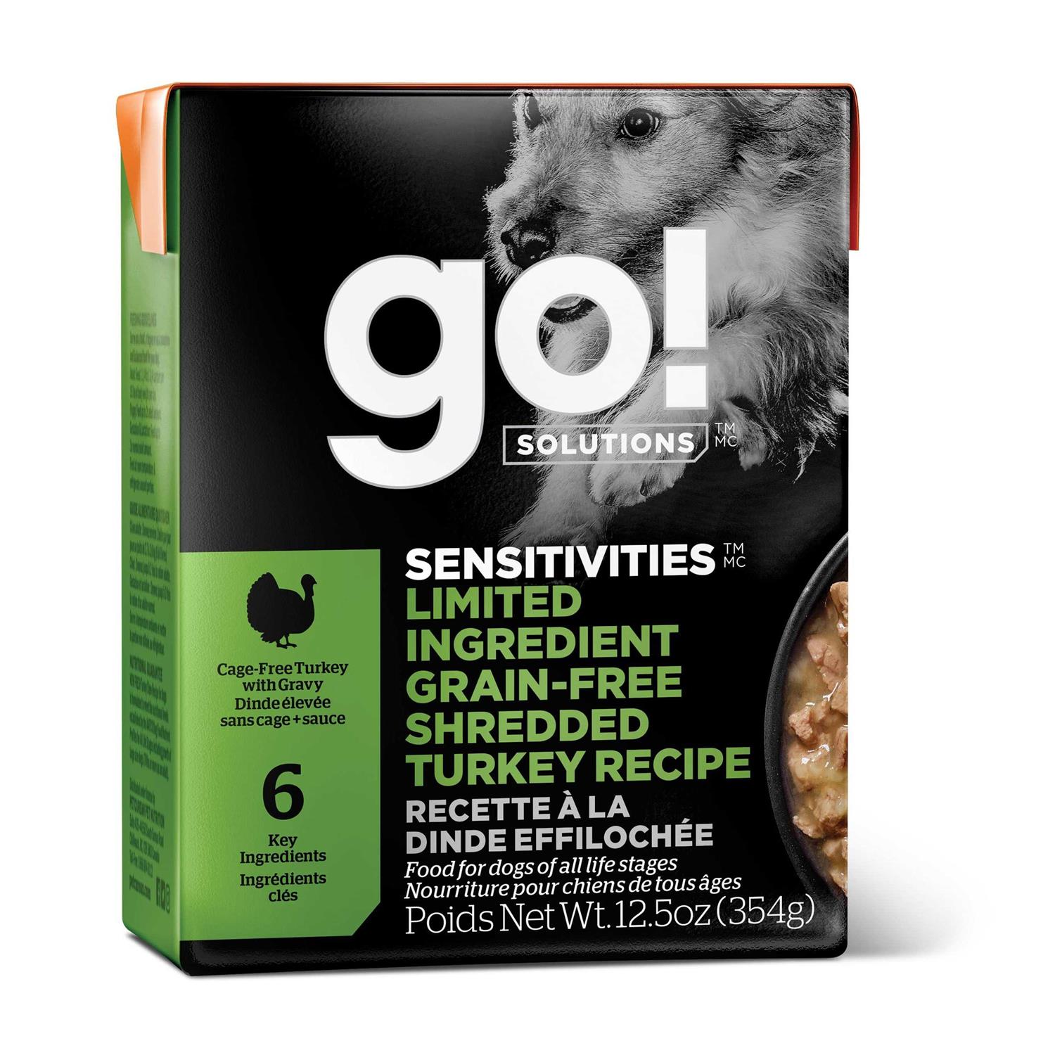Go! Sensitivities Limited Ingredient Grain-Free Shredded Turkey Wet Dog Food