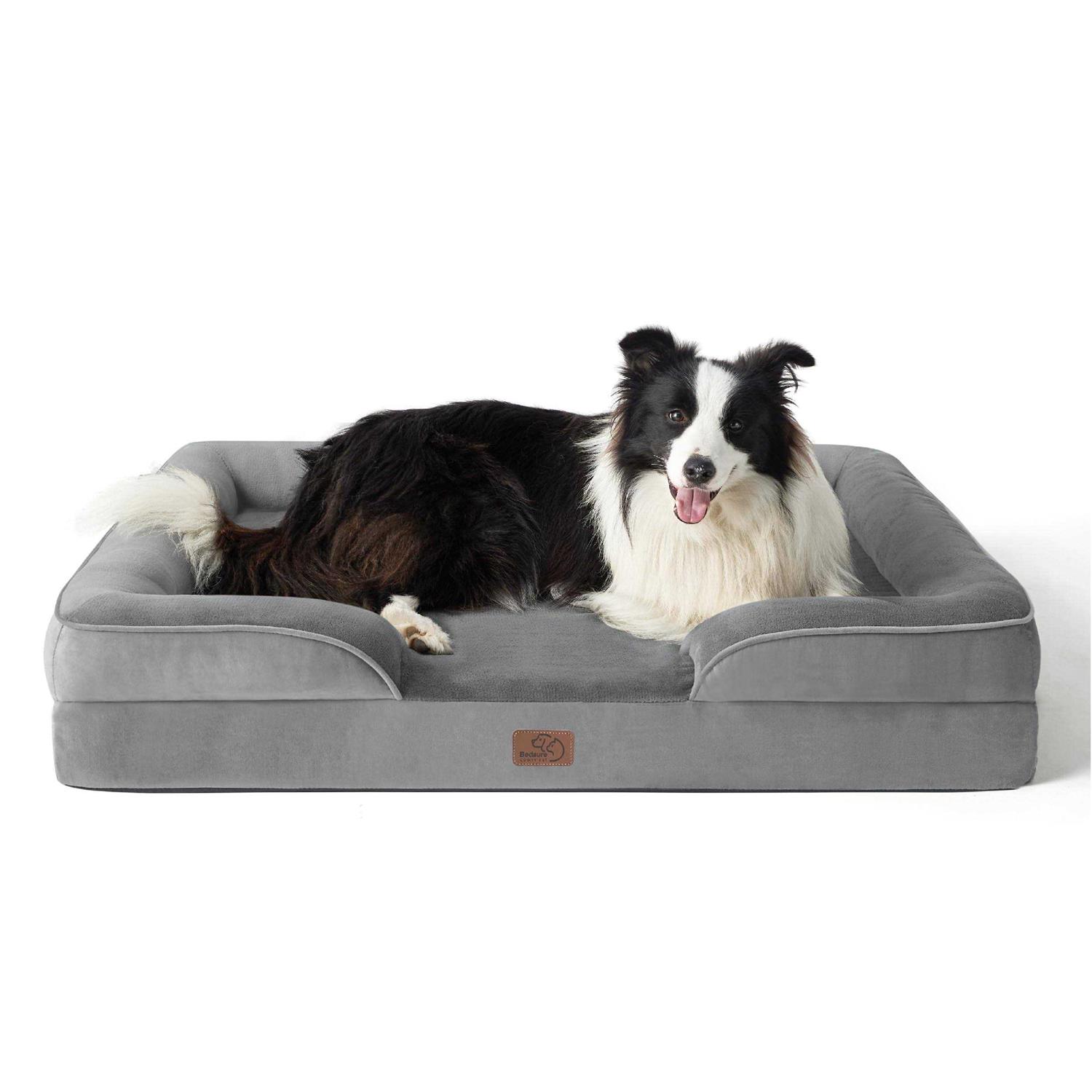 Bedsure Orthopedic Dog Bed Dogs Dog Bed Sofa Washable