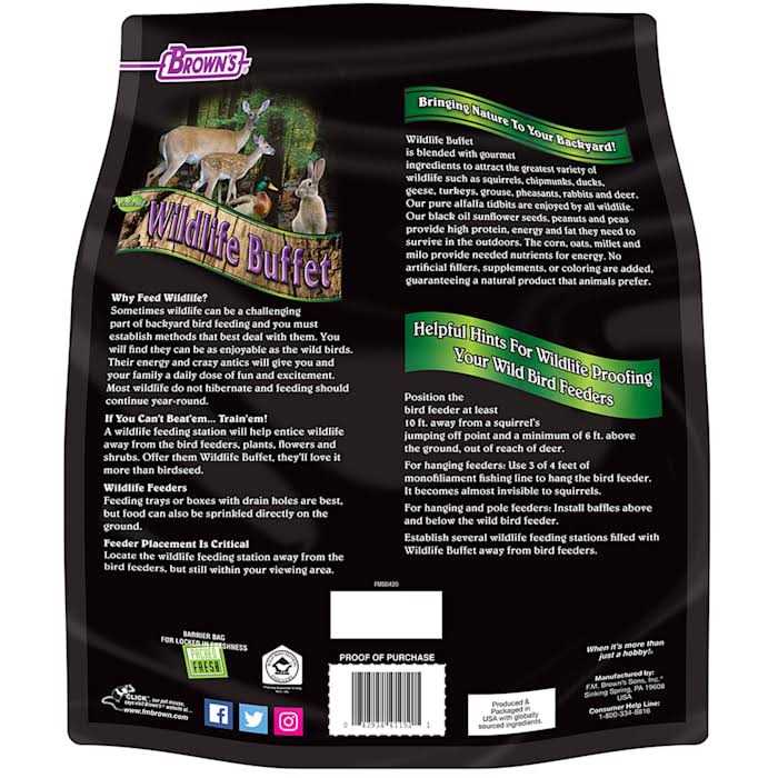Brown’s Bird Lover’s Blend Wildlife Buffet
