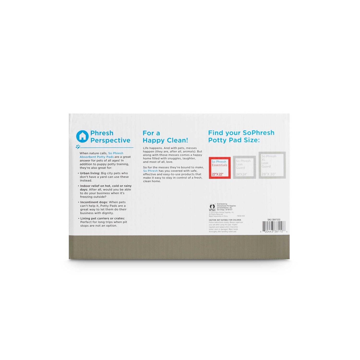 So Phresh Essentials Potty Pads